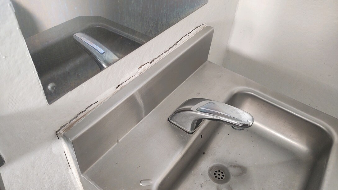 Over the past several weeks, there has been significant increase in vandalism at the Chestnut Park restrooms. Individuals have been peeling off the wallpaper and have attempted to remove the sinks.