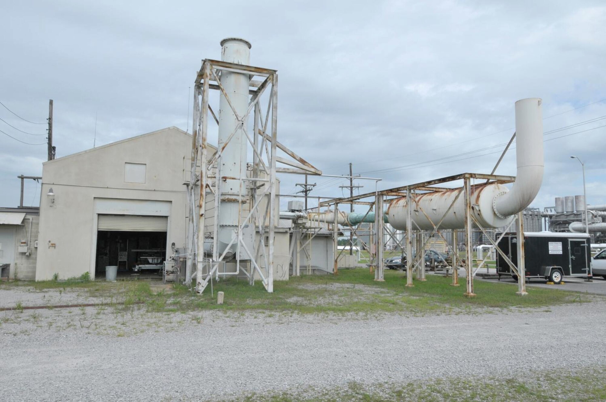 Pictured is the building that houses the 1-foot-transonic wind tunnel at Arnold Air Force. The tunnel was operational beginning in October 1952 and the last test was conducted in 1995.