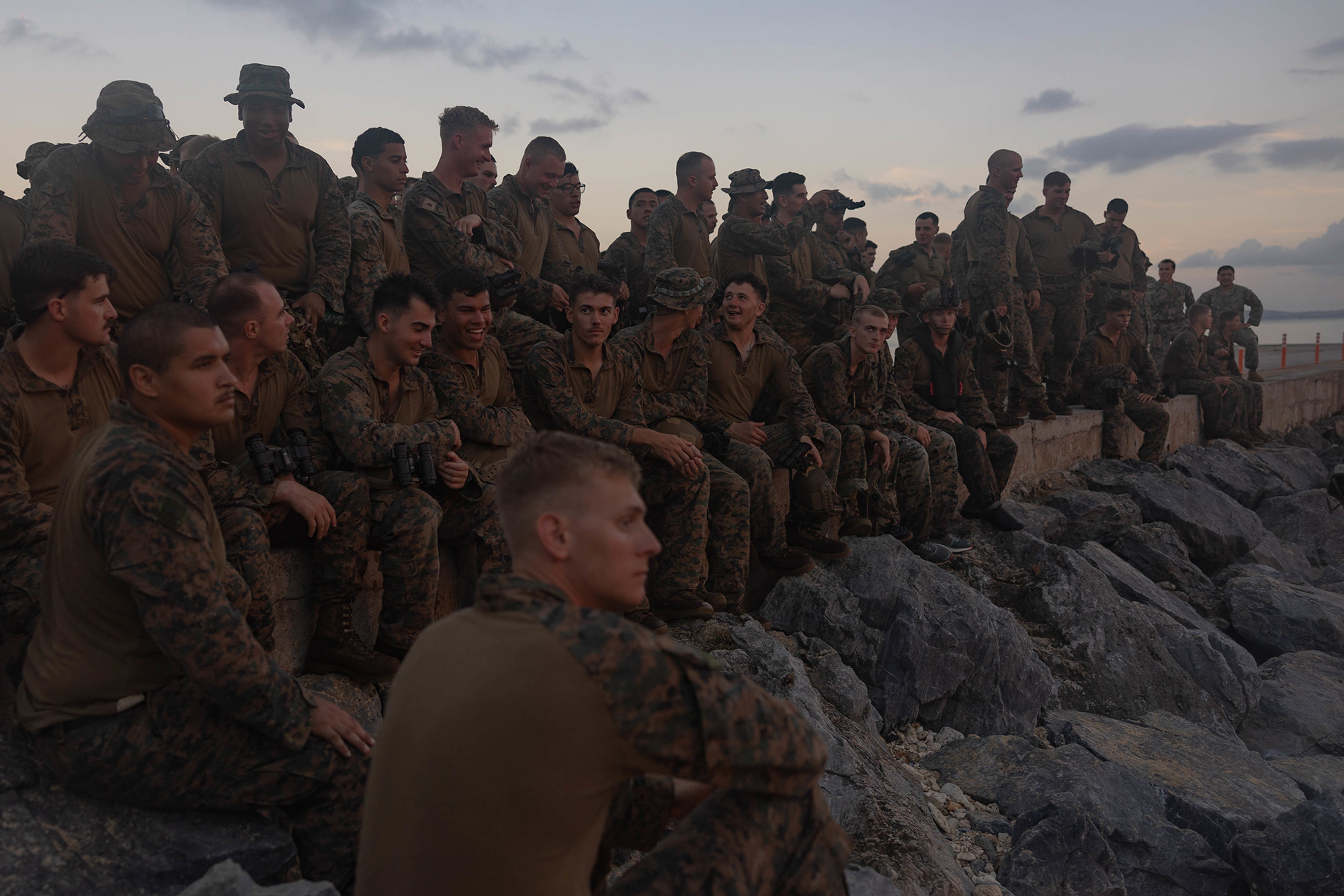 第3海兵遠征軍第2連隊第1大隊が沿海域機動訓練