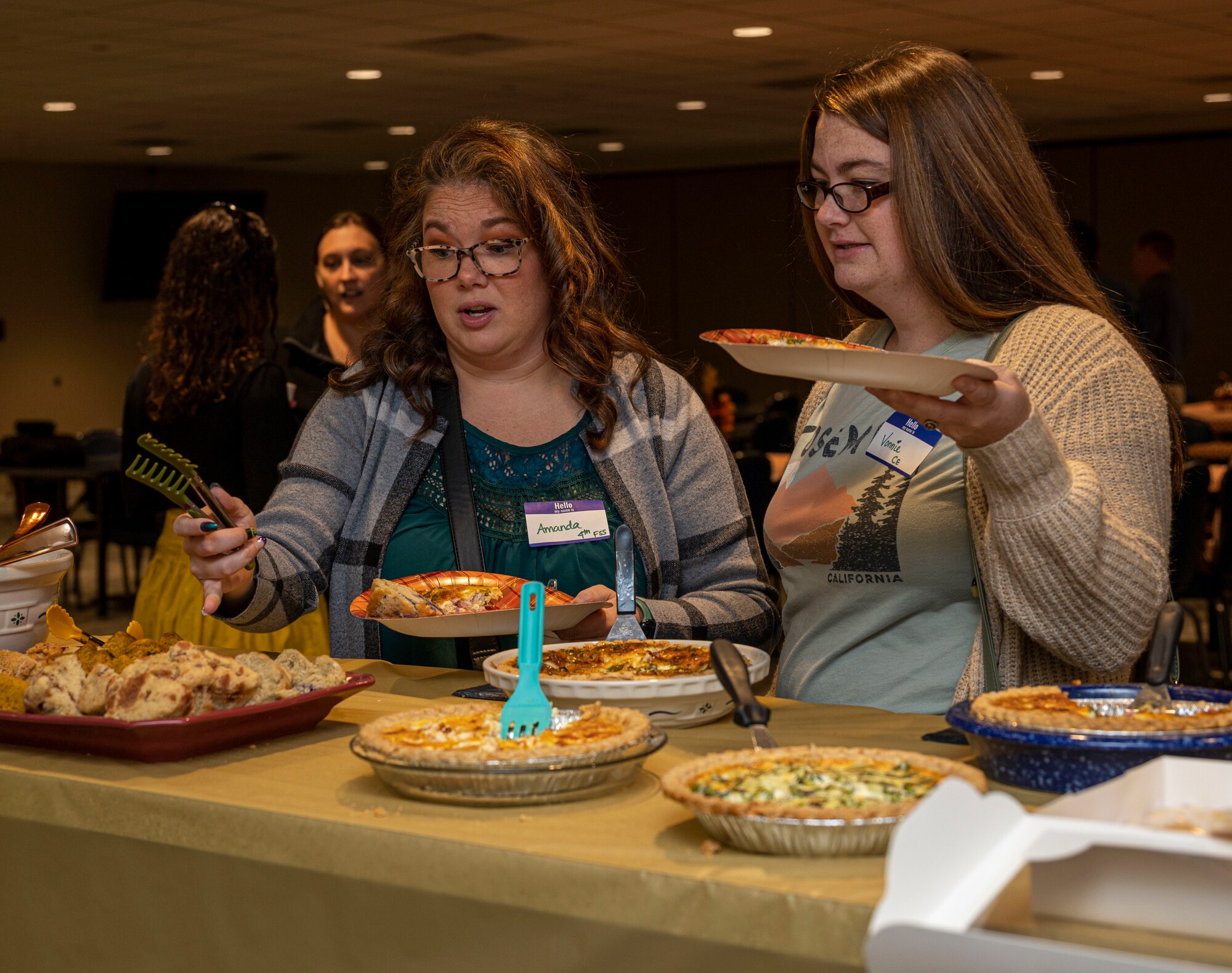 Seymour Johnson key spouses hosted a brunch with base leadership in support of Airmen and families, at Seymour Johnson Air Force Base, North Carolina, Oct. 22, 2022. Key spouses provide an open communication between Airmen and families and their respective leadership. (U.S. Air Force photo by Airman 1st Class Sabrina Fuller)