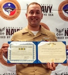 Lufkin Native Recognized for His Exceptional Naval Service