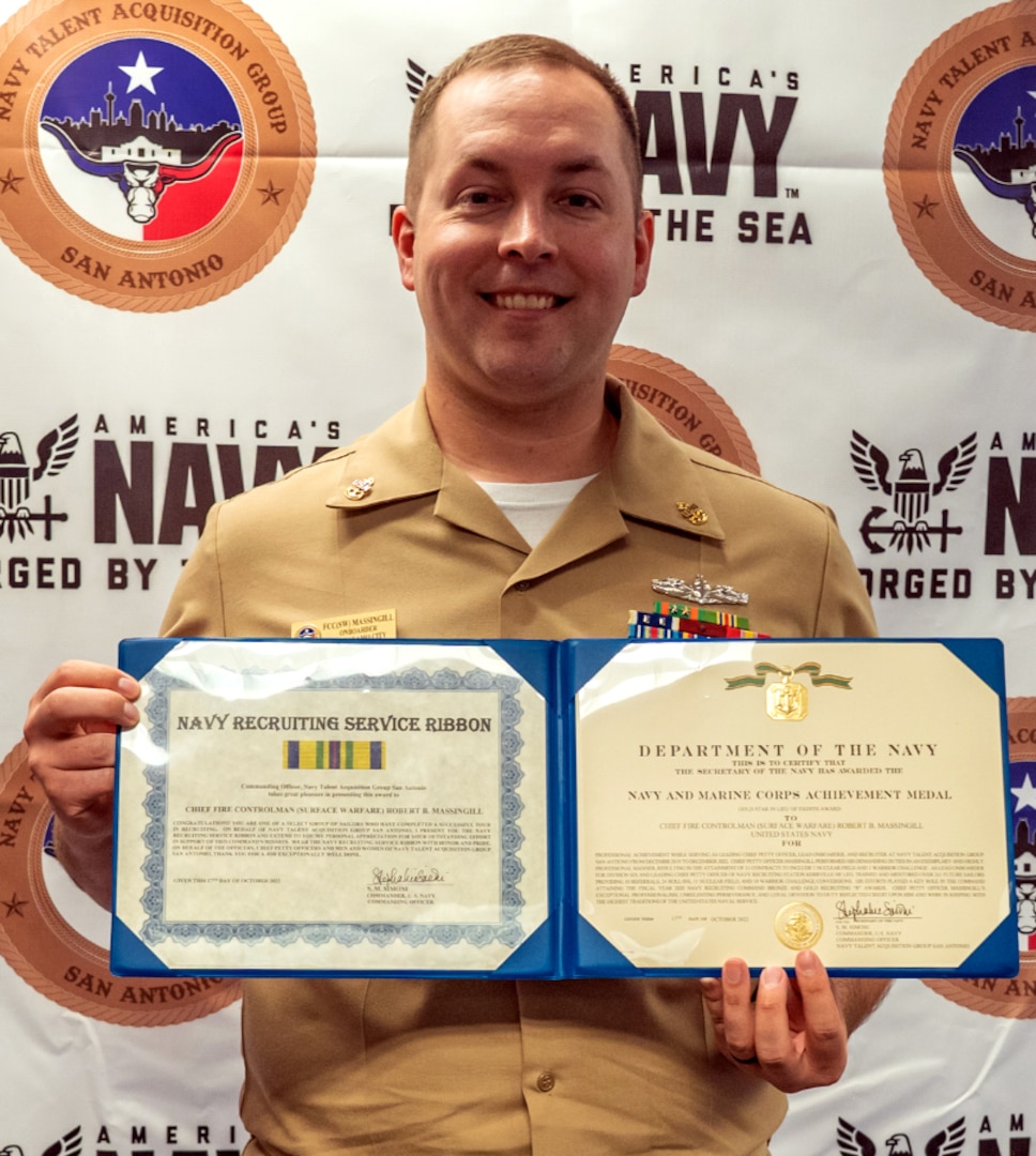 Lufkin Native Recognized for His Exceptional Naval Service