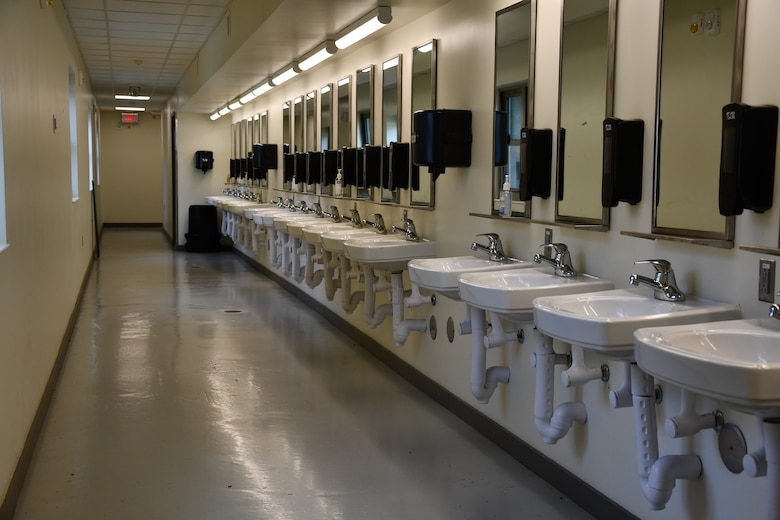 Inside Camp Buckner cadet barracks at the U.S. Military Academy at West Point, New York.