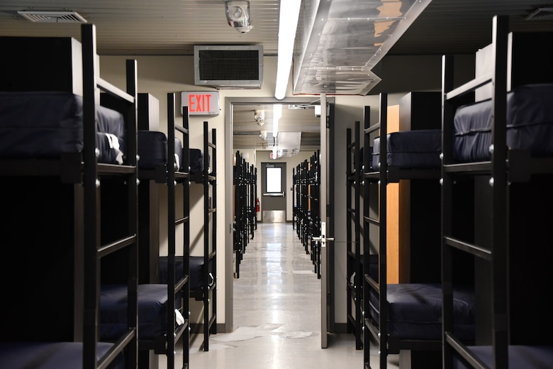 Inside Camp Buckner cadet barracks at the U.S. Military Academy at West Point, New York.
