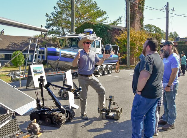 IMAGE: On Oct. 14, Naval Surface Warfare Center Dahlgren Division hosted its very first Dahlgren Downtown event at The Old Silk Mill in Downtown Fredericksburg. In addition to the science, technology, engineering and math displays, community members were able to view a number of Dahlgren historical artifacts.