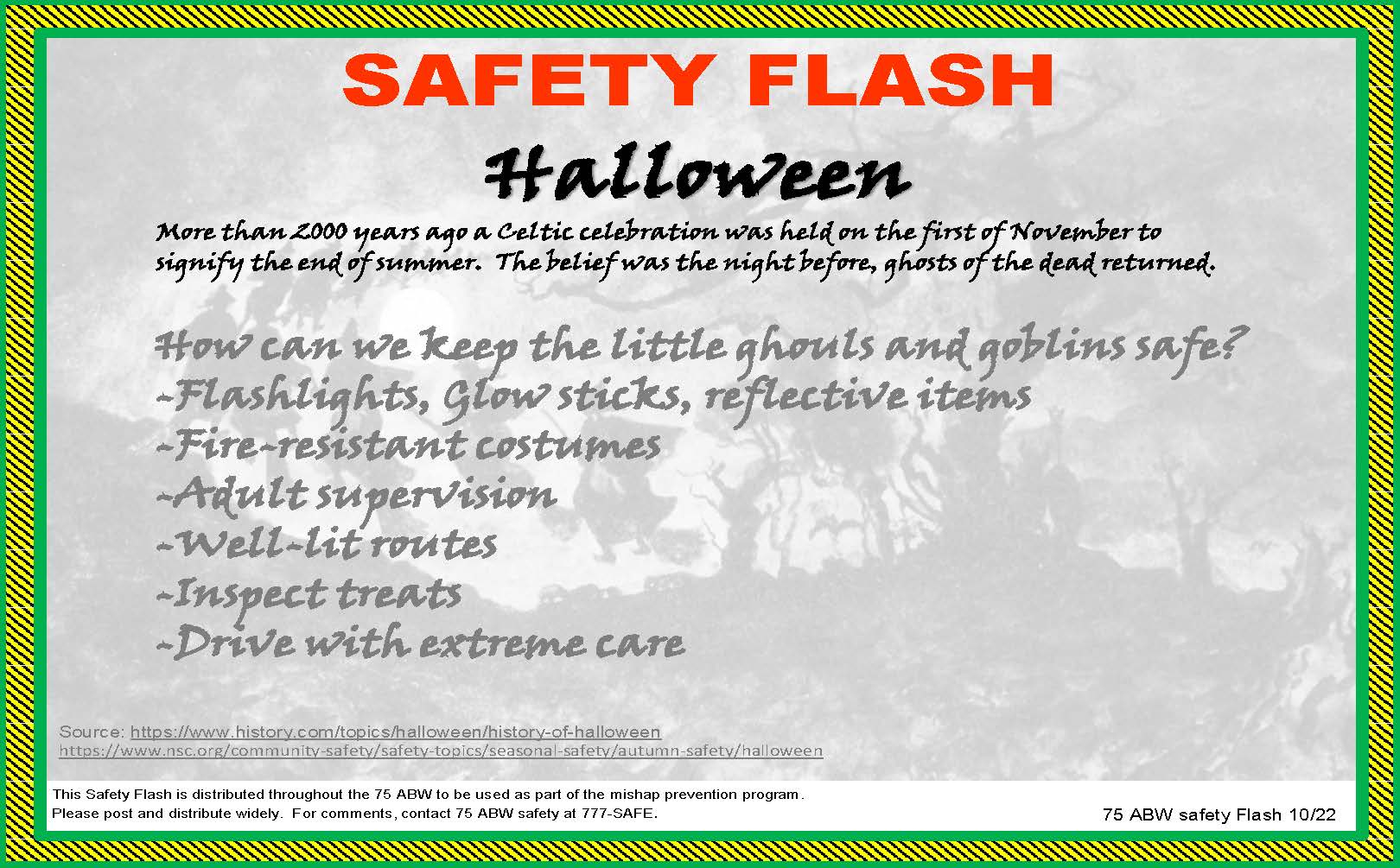 Halloween tips and treats > Hill Air Force Base > Article Display