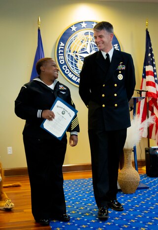 Petty Officer Jeannette Bryant retirement ceremony