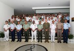 MUARA, Brunei (Oct. 24, 2022) Leaders from the U.S. and Royal Brunei Armed Forces pose for a group photo after the conclusion of the opening ceremony for exercise Cooperation Afloat Readiness and Training (CARAT) Brunei, Oct. 24. CARAT Brunei 2022 highlights the 28th anniversary of CARAT among allies and partners as a way to demonstrate long-term commitment to strengthening relationships throughout South and Southeast Asia and to highlight U.S. Navy commitment to key Association of Southeast Asian Nations (ASEAN) partners to reinforce ASEAN centrality. Exercises like this one reassure our allies and partners of the U.S. commitment to maintaining a free and open Indo-Pacific. (U.S. Navy photo by Mass Communication Specialist 1st Class Deanna C. Gonzales)