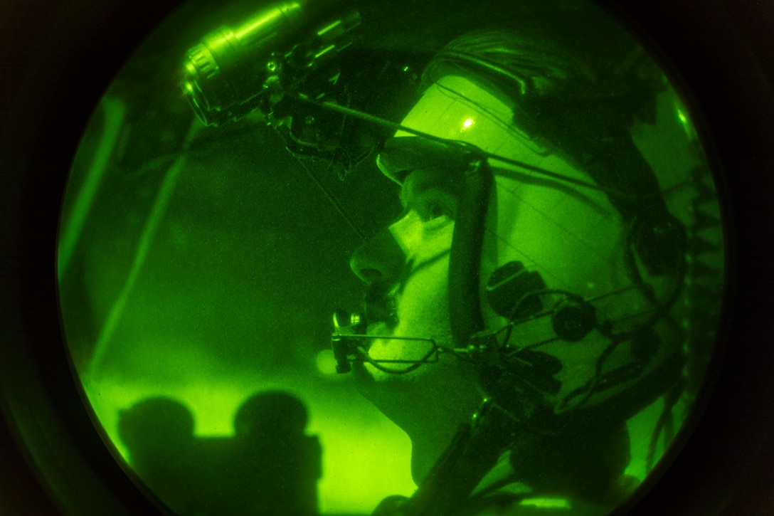 U.S. Marine Corps Capt. Michael Mauch, a pilot with Marine Aerial Refueler Transport Squadron 152, monitors aircraft systems at Ie Shima, Japan, Oct. 15, 2022. VMGR-152 supported Marines and Sailors with the 31st Marine Expeditionary Unit and Marine Wing Support Squadron 171, transporting personnel, equipment, and fuel across the Indo-Pacific region.