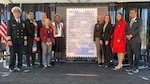 The first-day-of-issue ceremony for the Women Cryptologists of World War II Forever stamp on October 18, 2022 at the National Cryptologic Museum.