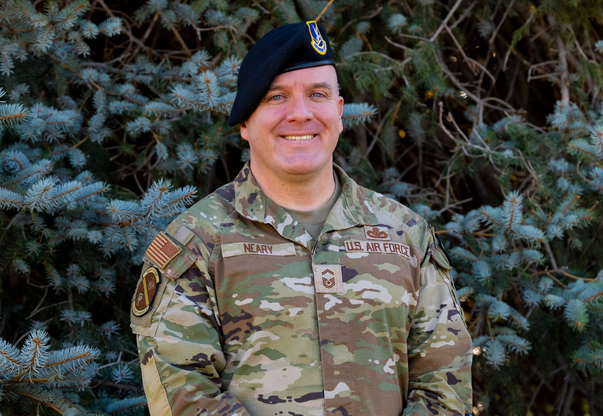 2022 Lance P. Sijan USAF Leadership Award winner poses for a photo