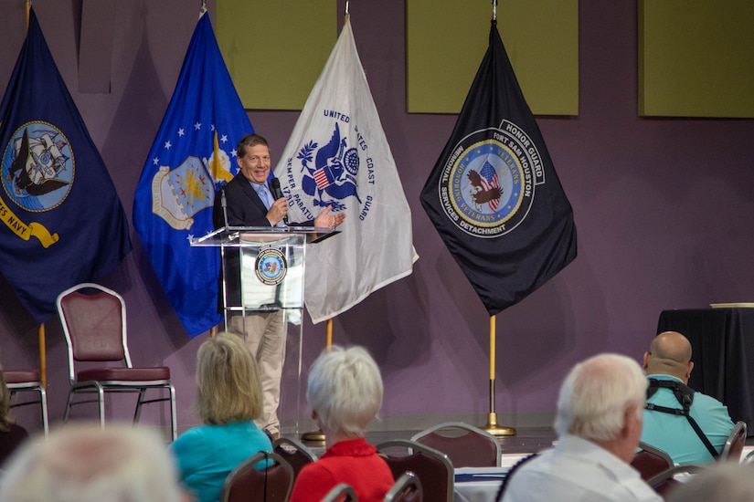 Awardee receives award.