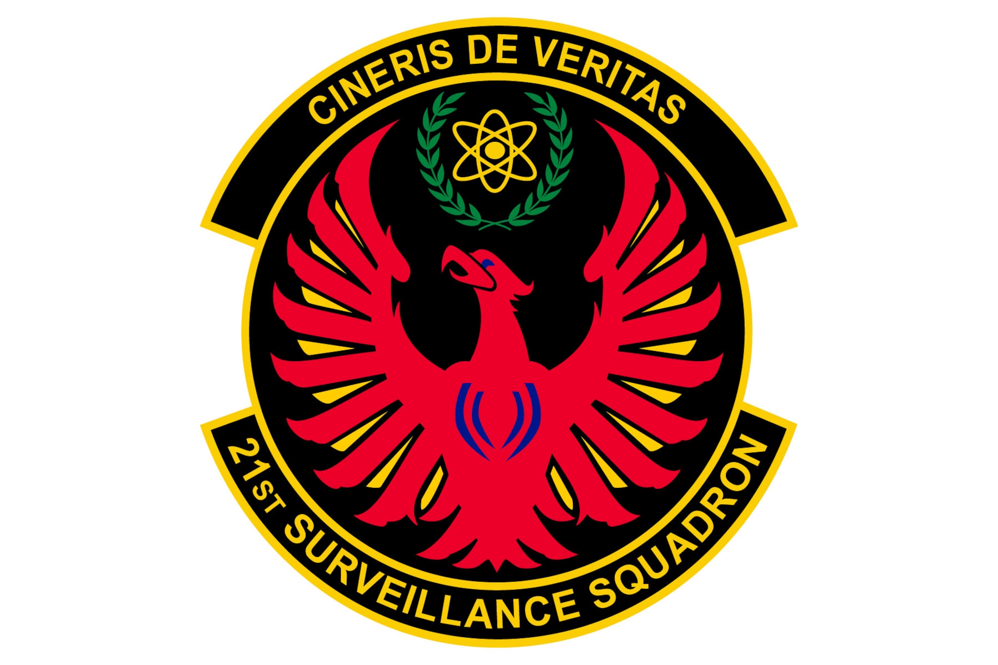 The official emblem of the 21st Surveillance Squadron, Air Force Technical Applications Center, Patrick Space Force Base, Fla.
