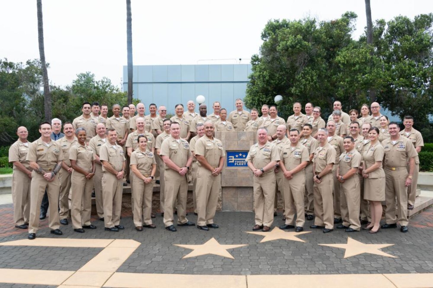 Fleet medical professionals that participated in a Fleet Health Integration Panel (FHIP) pose for a group photo at U.S. 3rd Fleet headquarters.