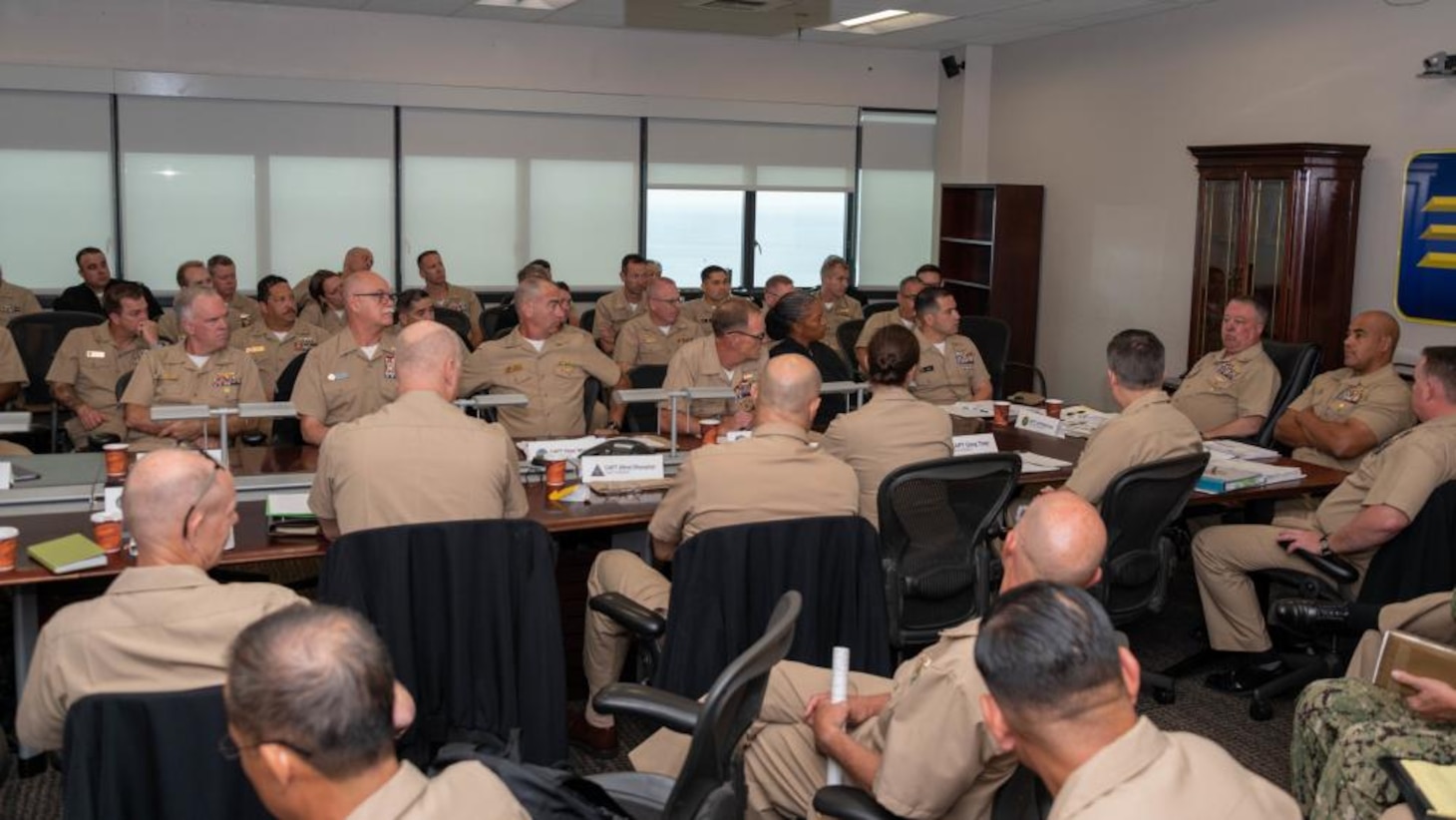 Fleet medical professionals participate in a Fleet Health Integration Panel (FHIP) at U.S. 3rd Fleet headquarters.