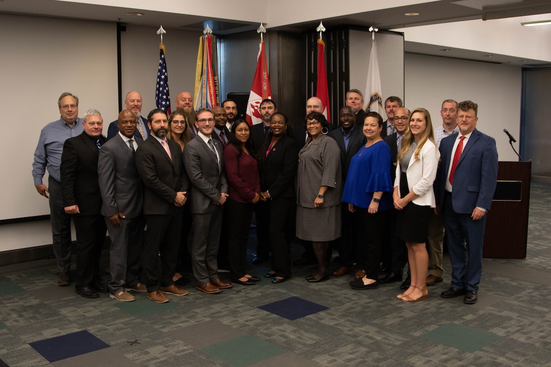 Congratulations to the 2022 South Atlantic Division Regional Leadership Developmental Team who graduated Oct. 21, 2022 in a ceremony led by the U.S. Army Corps of Engineers South Atlantic Division Commander Brig. Gen. Daniel Hibner. One of the many advantages of a career with the U.S. Army Corps of Engineers is leadership development. The multi-agency team was represented by the 5 division districts, USACE Engineering and Support Center, Bureau of Ocean Energy Management and the Department of Energy. The program provides motivated, high-performing employees az broad organizational perspective and an opportunity to learn regional strategy from senior leaders. (USACE photo by Vincent Mouzon)