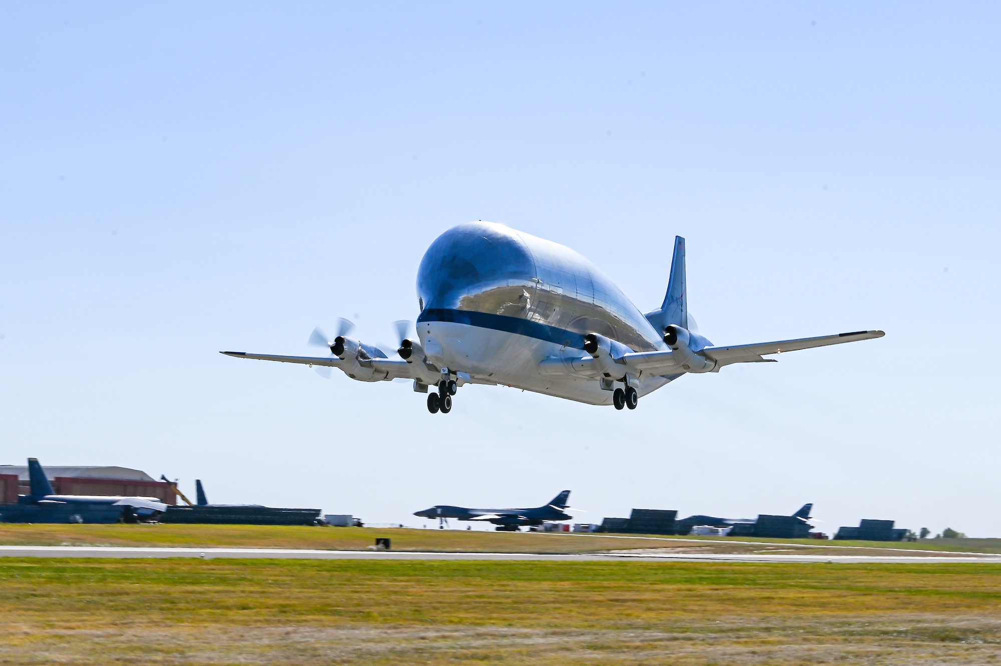 Super Guppy aircraft taking off