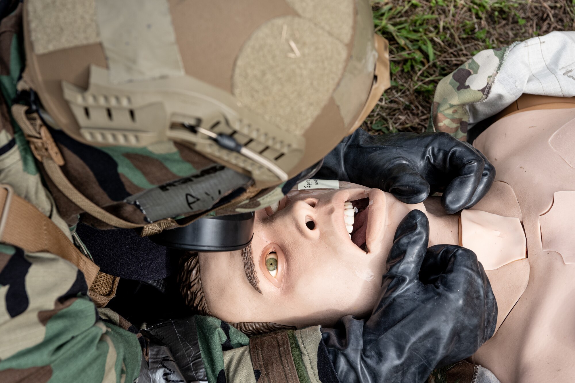 a close up of a medical dummy