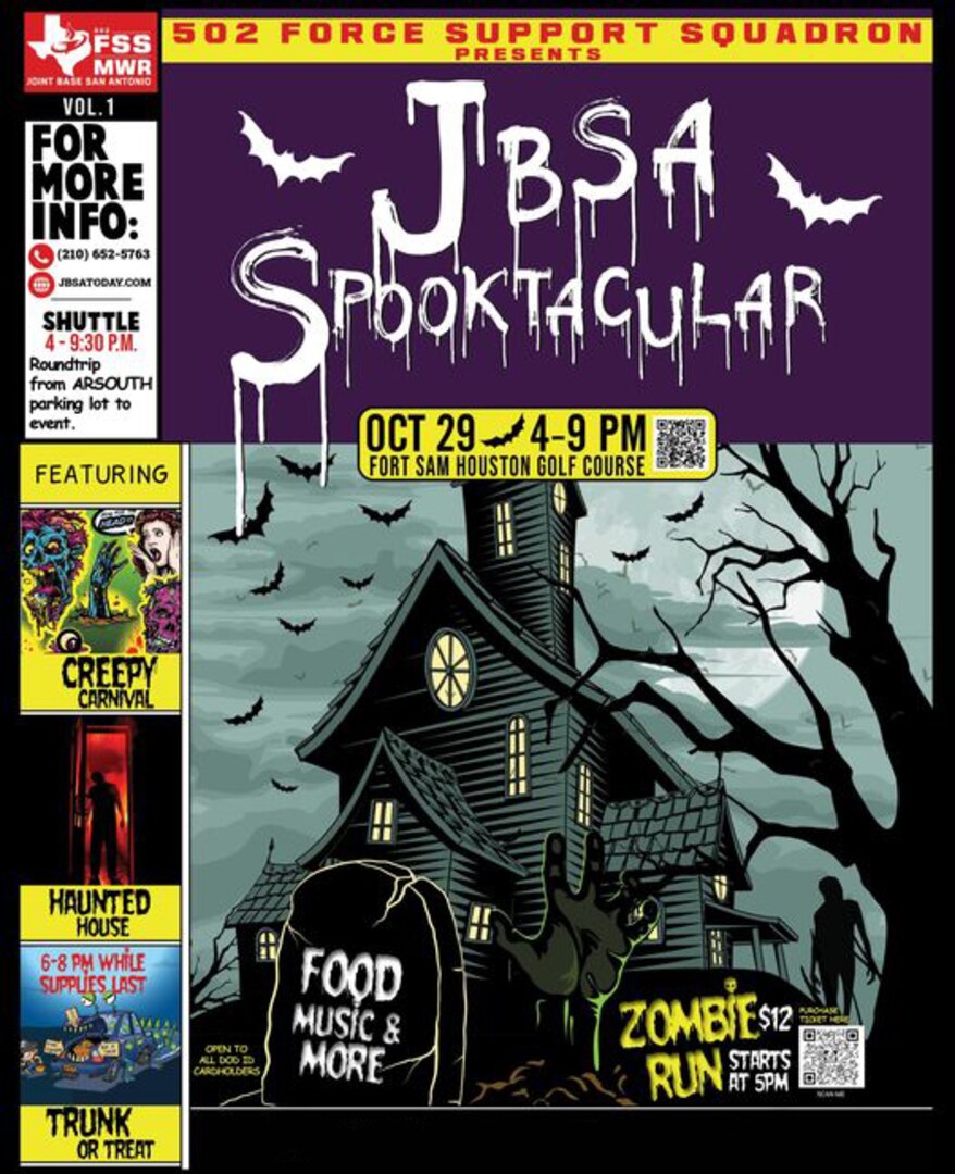 JBSA Spooktacular takes place Oct. 29 at Fort Sam Houston Golf Course