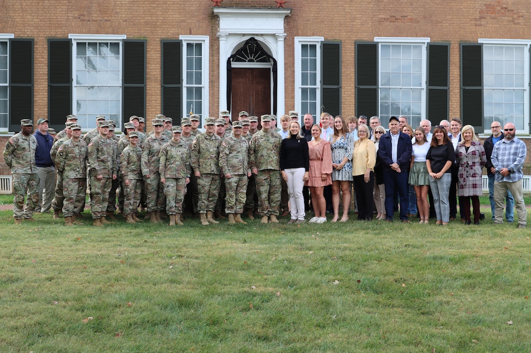 Army Lt. Col. Steve Mattingly was promoted to the rank of colonel in a ceremony at the Federal Hill Mansion at My Old Kentucky Home State Park in Bardstown Ky. on Oct 6, 2022. (U.S. Army National Guard photo by Lt. Col. Carla Raisler)