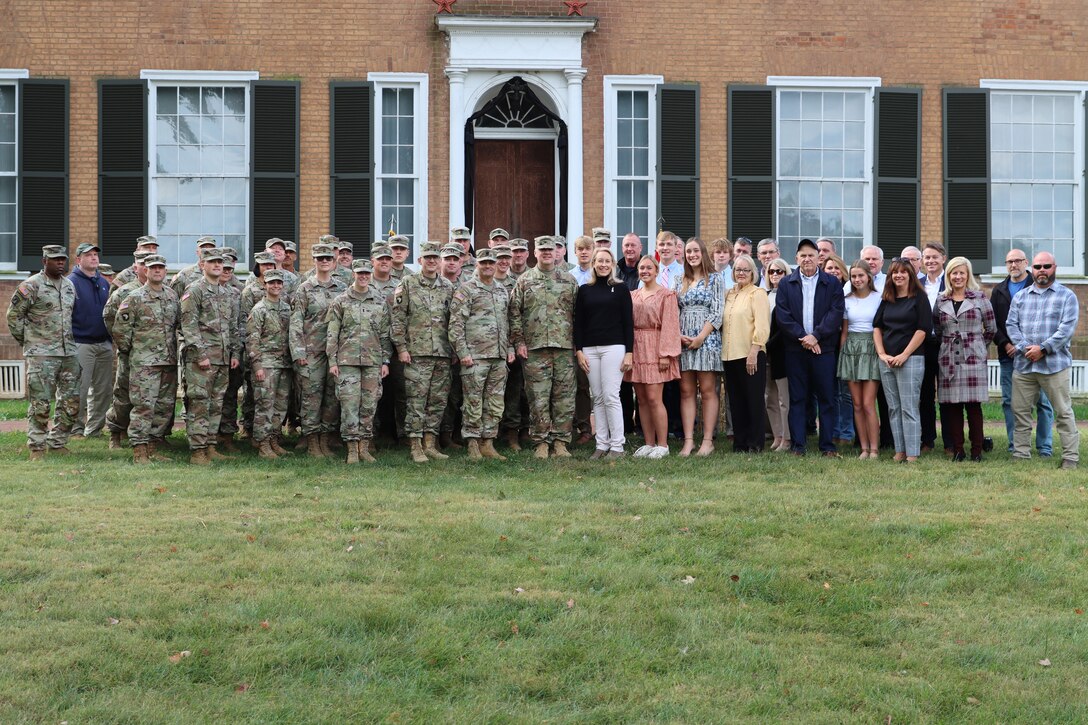 Army Lt. Col. Steve Mattingly was promoted to the rank of colonel in a ceremony at the Federal Hill Mansion at My Old Kentucky Home State Park in Bardstown Ky. on Oct 6, 2022. (U.S. Army National Guard photo by Lt. Col. Carla Raisler)
