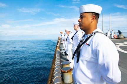 USS Milius Conducts Kota Kinabalu Port Visit