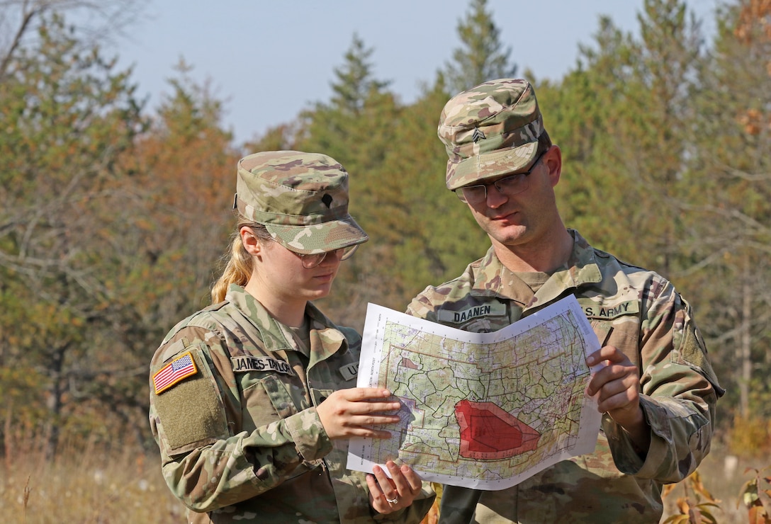 Ammunition platoon trains on land navigation