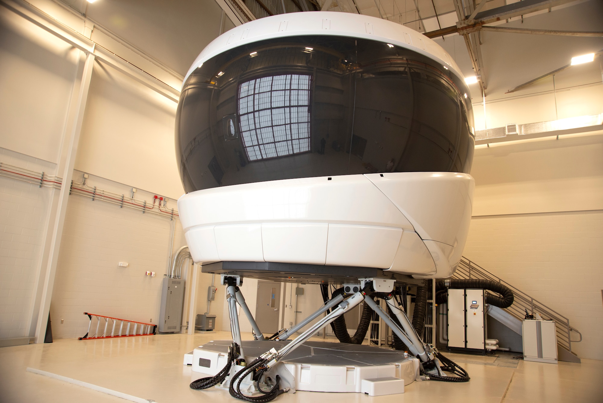 A photo of an RC-135 simulator.