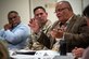 Tribal Chief Keith F. Anderson of the Nansemond Indian Nation shares thoughts and experiences during the Native American Tribal Consultation at Joint Base Langley-Eustis, Virginia, Oct. 25, 2022. Federally recognized Native American tribes have a unique legal status as domestic or internal sovereign nations. (U.S. Air Force photo by Staff Sgt. Anthony Nin Leclerec)