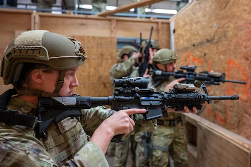 Staff Sgt. Witherspoon participates in training