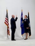 2nd Lt. Jessica Thompson swears into the U.S. Space Force