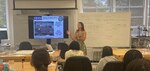 Naval Surface Warfare Center, Philadelphia Division Cybersecure Hull, Mechanical & Electrical (HM&E) Control Systems & Networks Department Deputy Allison Hollish provides the NSWCPD Command Welcome to the Girl Scouts of Eastern Pennsylvania (GSEP) during their annual Science, Technology, Engineering and Mathematics (STEM) Summer Camp on Aug. 8, 2022. (U.S. Navy Photo by Akenda Steward/Released)