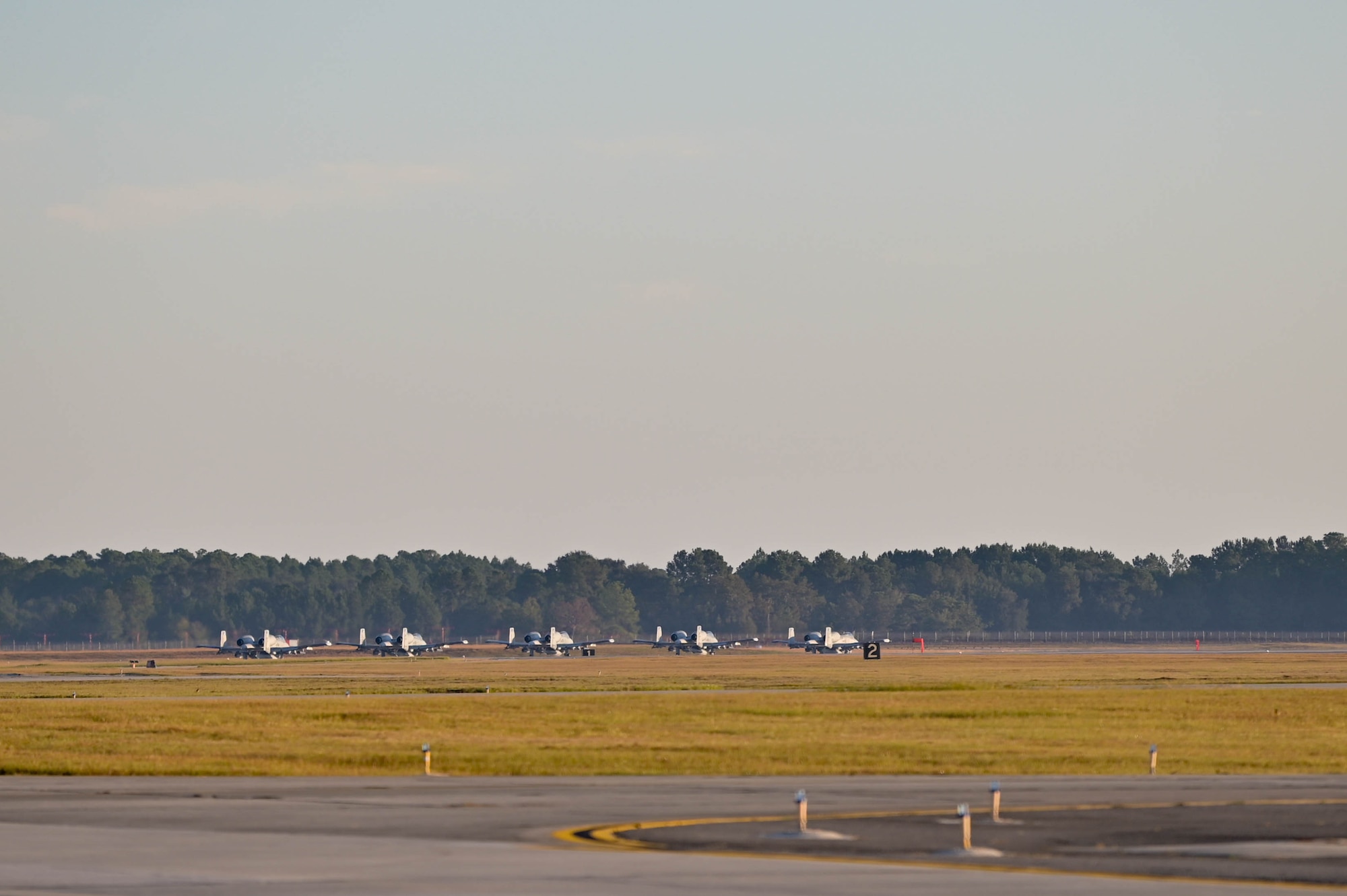 U.S. Air Force A-10C Thunderbolt II pilots assigned to the 74th Fighter Squadron prepare to depart Moody Air Force Base, Georgia, Oct. 16, 2022. The 23rd Wing deployed A-10C Thunderbolt II aircraft and support personnel to Andersen Air Force Base, Guam for a routine Dynamic Force Employment Operation. (U.S. Air Force photo by Senior Airman Rebeckah Medeiros)