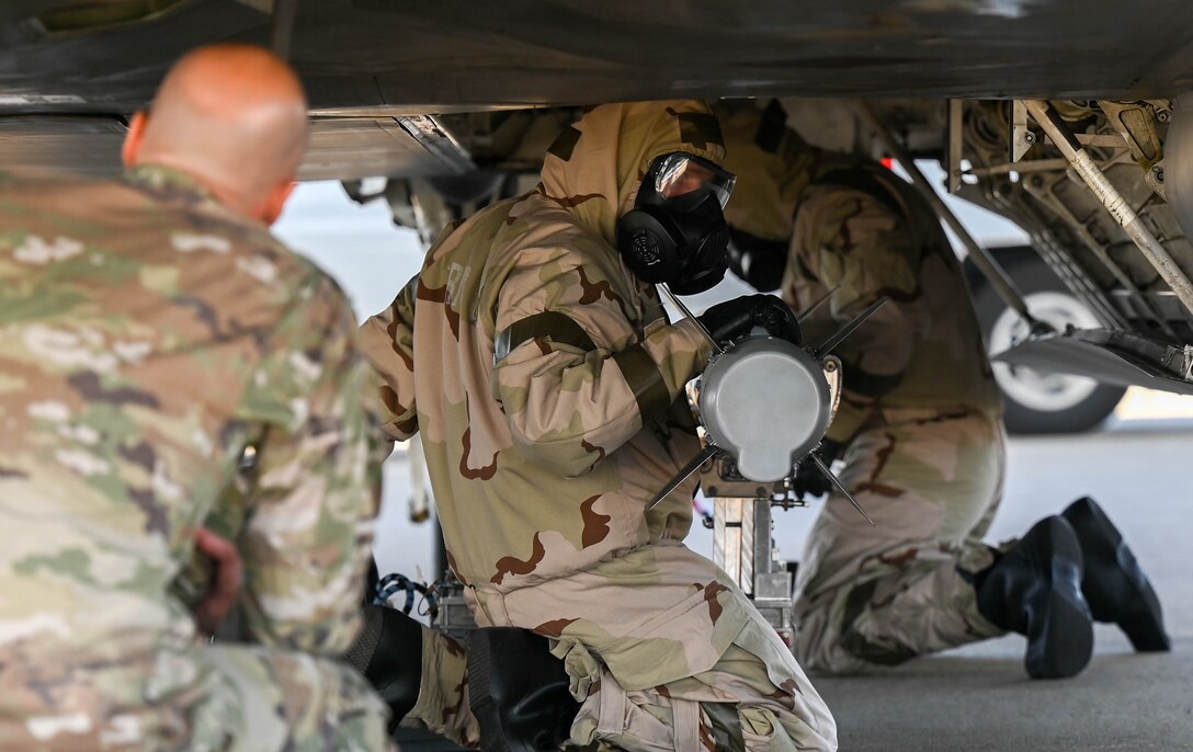 Airmen participate in CBRN Exercise