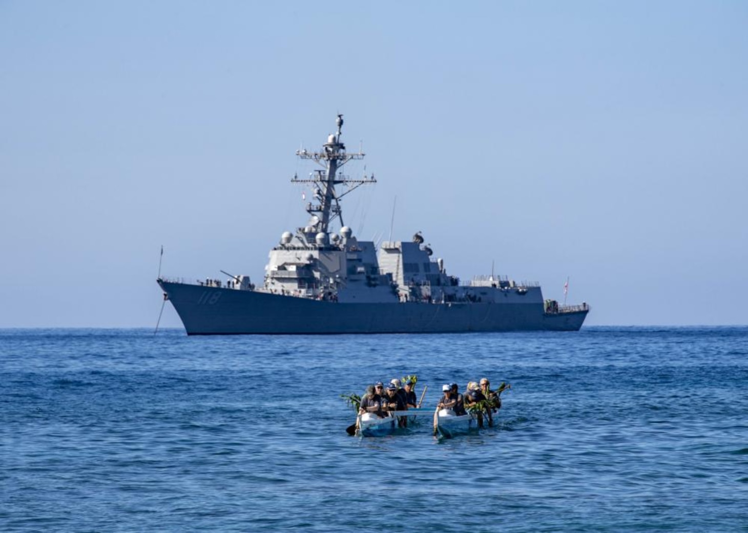 USS Daniel Inouye Visits Big Island