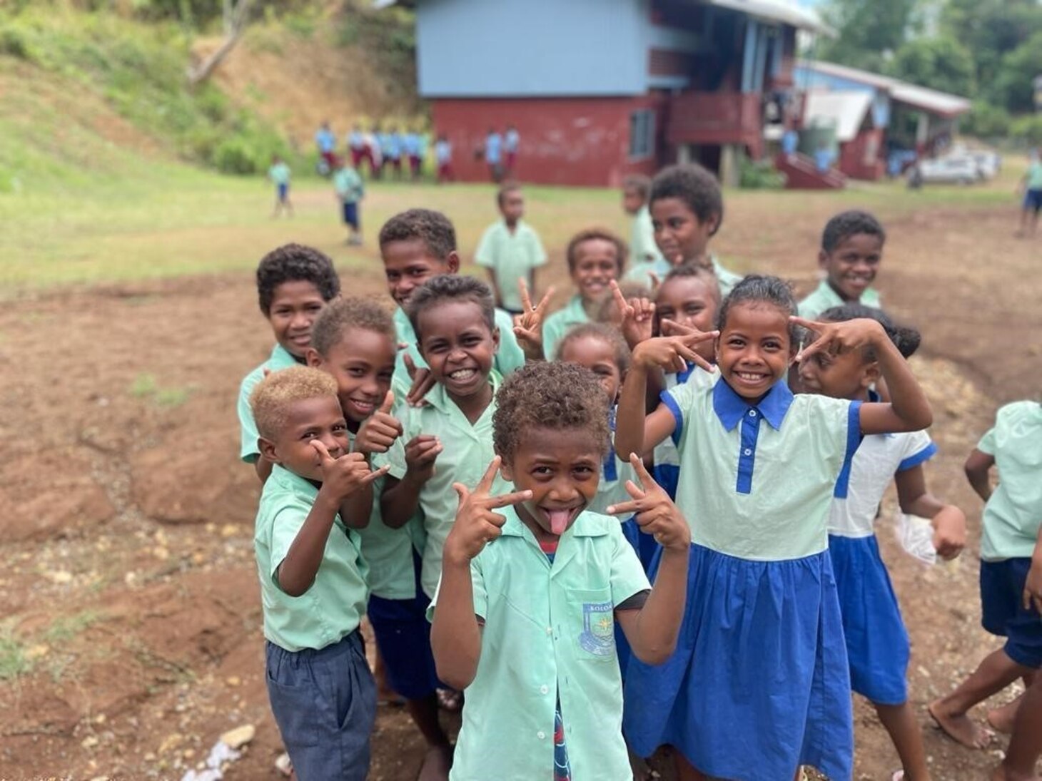 New Friends Play Games, Sing Songs in Honiara > United States Navy