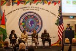 Army Gen. Laura Richardson, speaks during a Guyana-led regional conference focused on implementation of the Women, Peace, and Security initiative