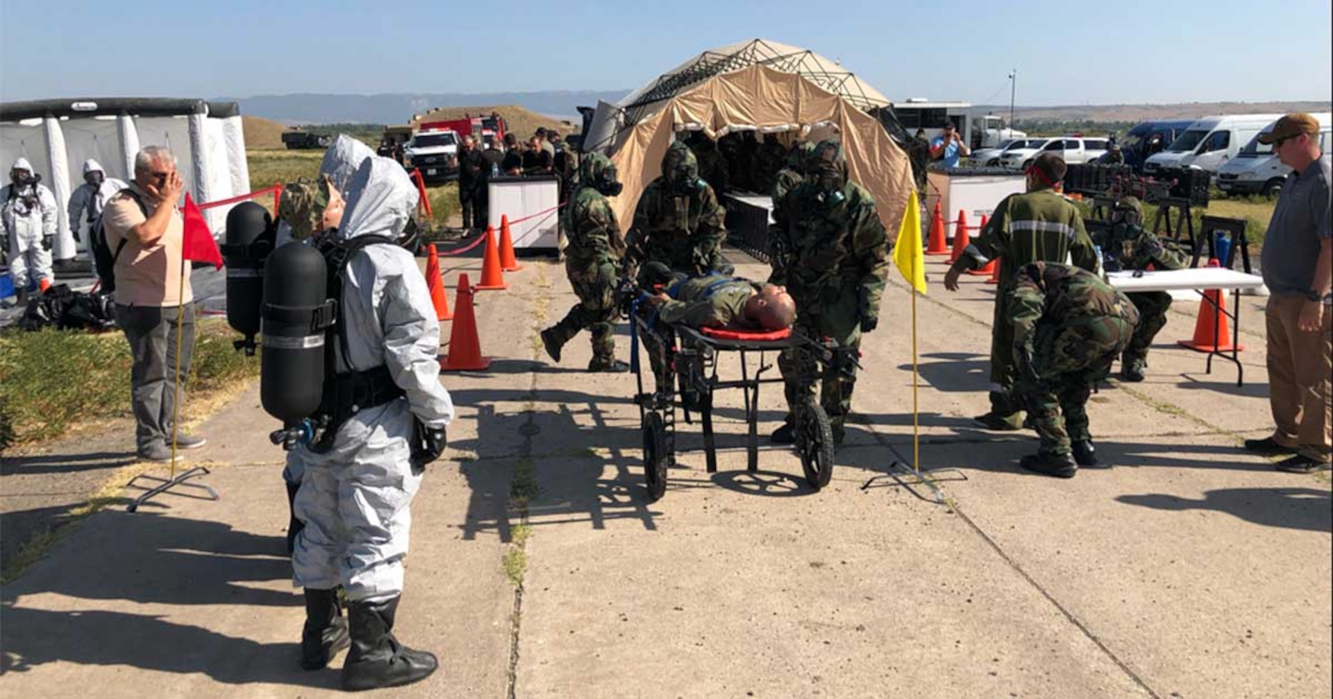 DTRA’s Building Partner Capacity Department hosted CBRN/CWMD Interagency Field Training Exercise (FTX) in Tbilisi, Georgia, 9-19 August 2022. The Interagency FTX focused on strategic, operational, and tactical CBRN and CWMD capabilities of Georgian’s response units.