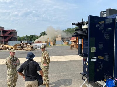 Capital Guardians 33rd Civil Support Team (CST) conducted chemical, biological, radiological, and nuclear training at the DC Fire Academy as a part of their continuous preparedness initiative.