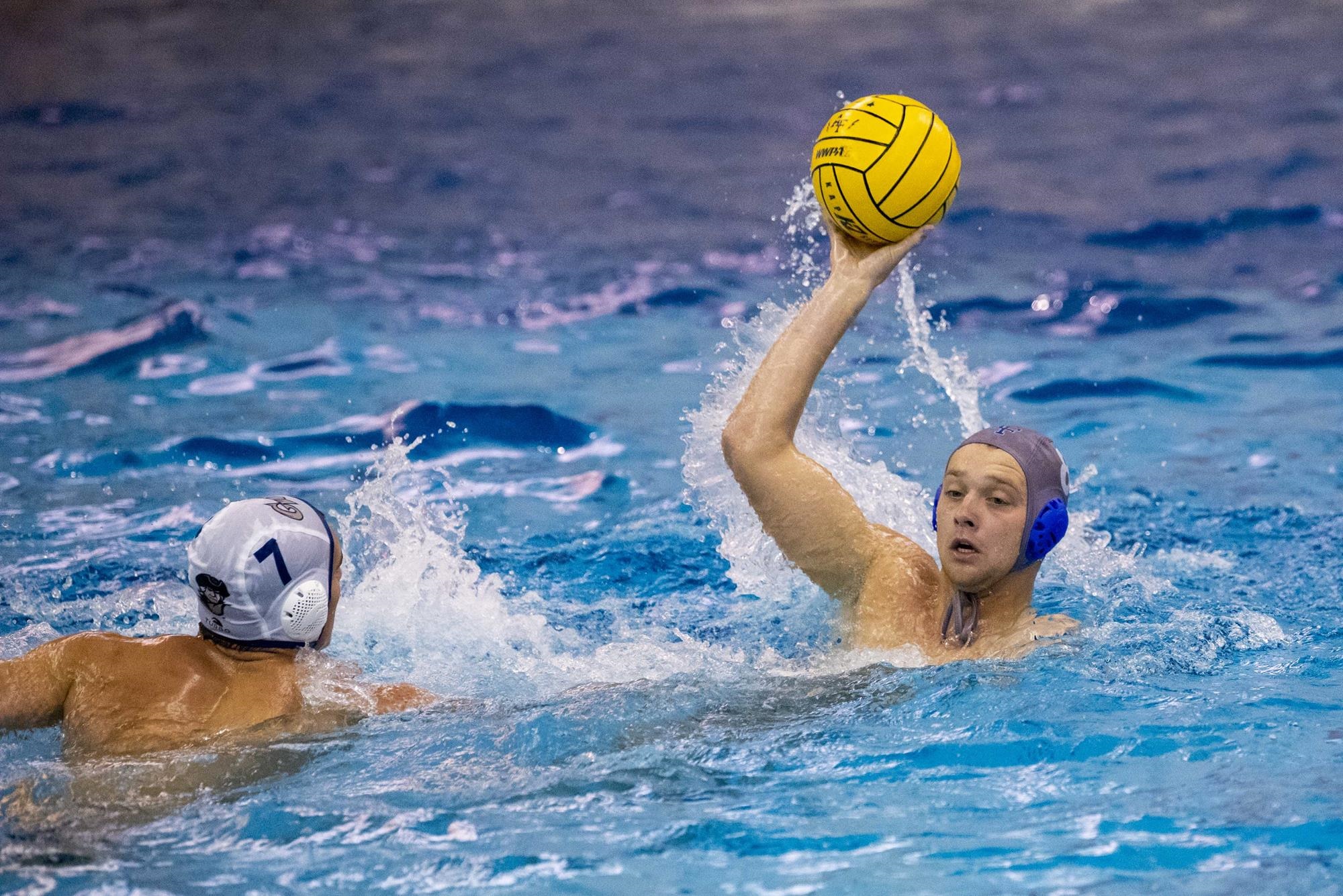 2nd Lt Sam Fuller plays water polo