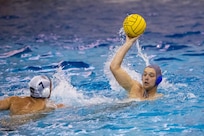 2nd Lt Sam Fuller plays water polo