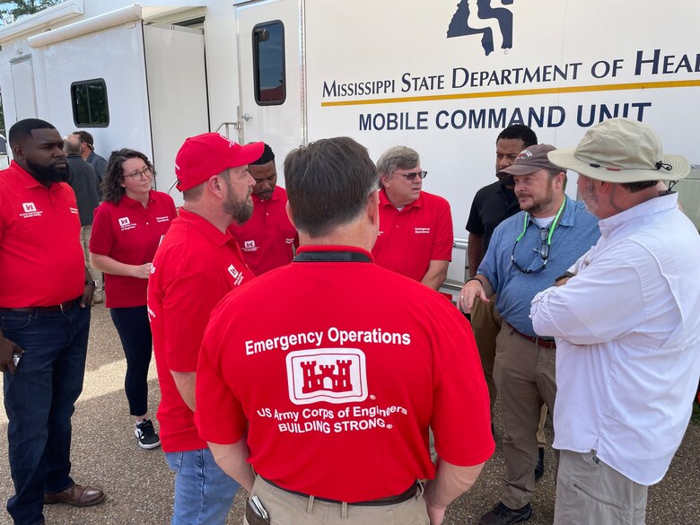 U. S. Army Corps of Engineers (USACE) Vicksburg District engineers were on site at the O.B. Curtis Water Treatment Plan, Sept. 1, 2022, after receiving a FEMA ESF#3 mission assignment to perform initial assessments of the pumping system and electrical system. The U.S. Army Corps of Engineers in coordination with FEMA is committed to working with our federal, state, and local partners to provide assistance to the citizens and City of Jackson, Mississippi. (USACE photo by Sabrina Dalton)