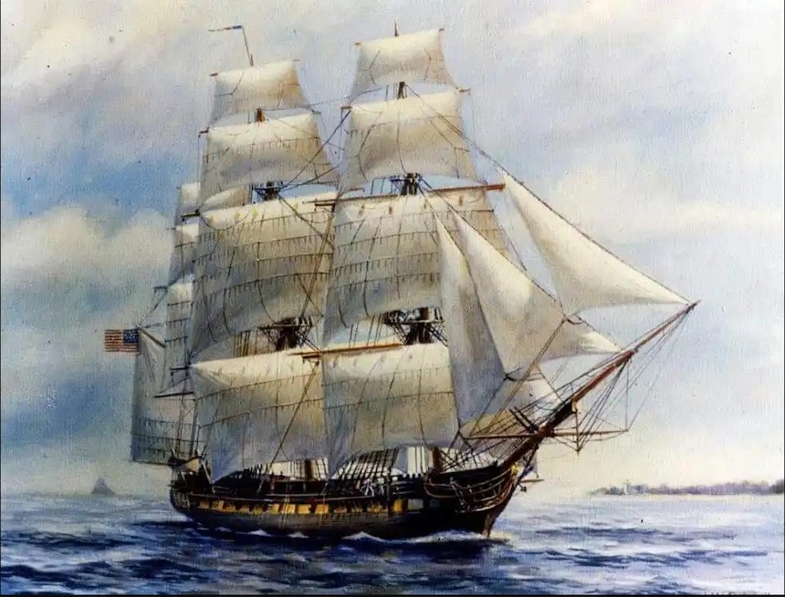 USS Constellation by RADM John W. Schmidt. Courtesy Mr. and Mrs. Samuel M. Jemison