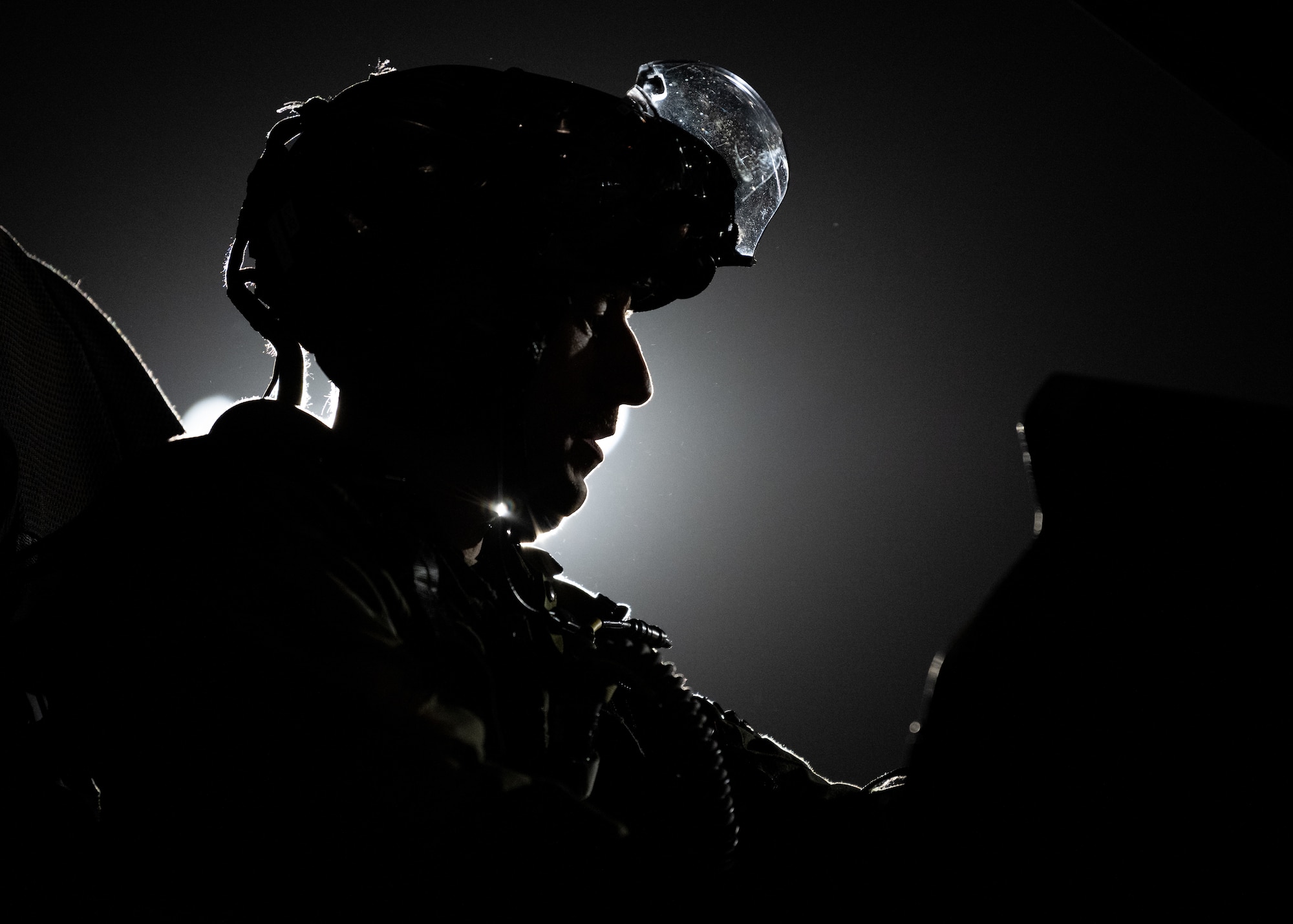 A photo of an F-35A Lightning II pilot prior to takeoff