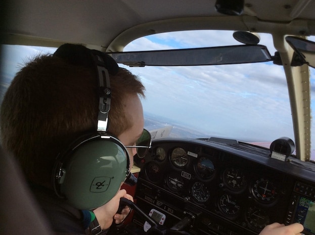 Photo of Paquette’s youngest son, Andrew, earning his aeronautics credentials before joining the Army.