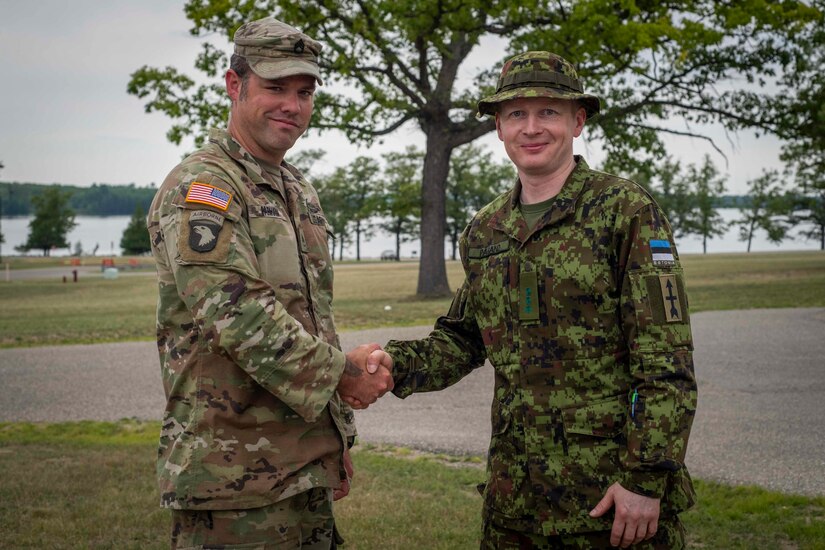 Military Reserve Exchange Program, Michigan National Guard hosts Estonian Officer [