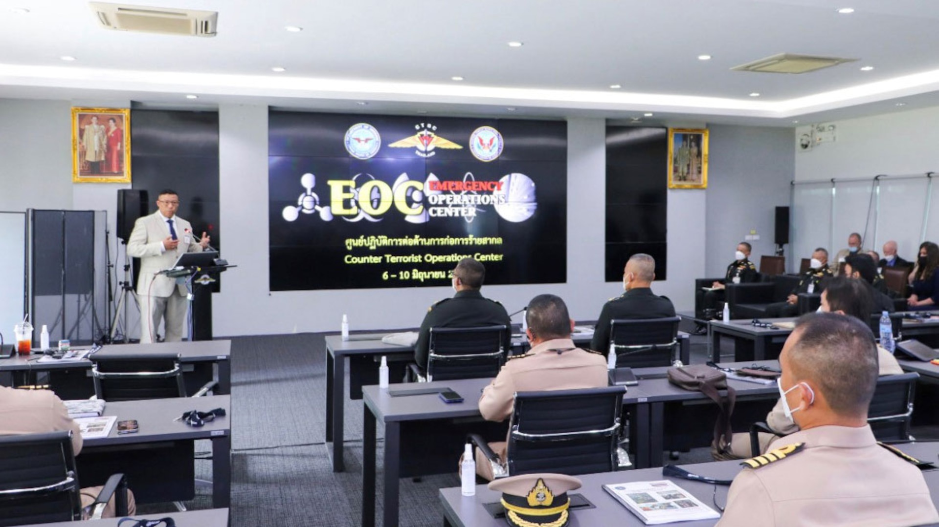 Opening Ceremony- DTRA Building Partner Capacity leadership and the Thailand CTOC Commander made opening remarks to the class participants.