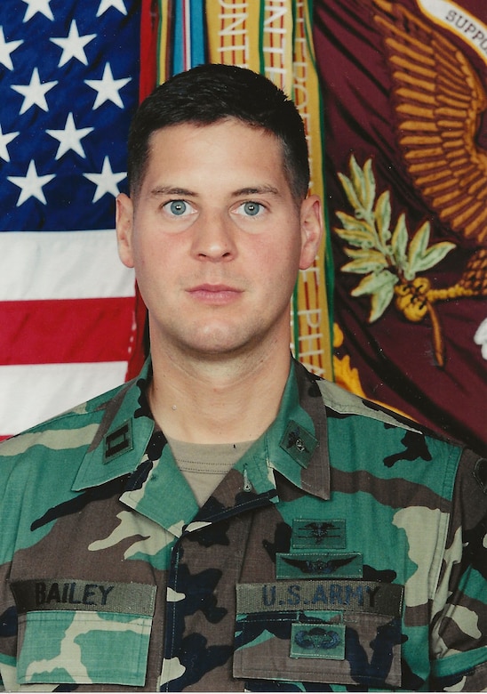 Then-Capt. John “Ryan” Bailey is pictured in 2001 while serving as Alpha Company commander, 32nd Medical Logistics Battalion at Fort Bragg, North Carolina.