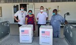 U.S. Government-Donated COVID-19 Vaccines Arrive in Kiribati.
