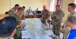 Allied and partnered nations conduct a command post exercise during Noble Partner at the Vaziani Training Area, Georgia, Sept. 6, 2022. Noble Partner is a cooperatively led multinational training exercise in its sixth iteration between the Georgian Defense Forces and U.S. Army Europe and Africa.